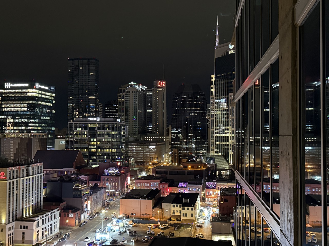 Nashville skyline at night